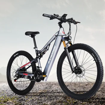 Электрический велосипед randride yg90 1000W 17ah электрический велосипед с полной подвеской электрический горный велосипед