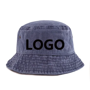 100% хлопковая винтажная панама Унисекс, мужская спортивная Рыбацкая шляпа с индивидуальным логотипом, Панамские кепки Gorro
