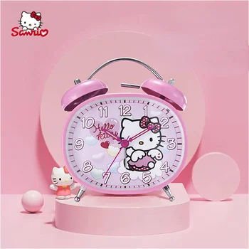 Будильник Sanrio Hello Kitty, студенческий будильник, простой немой аналоговый мультяшный милый будильник