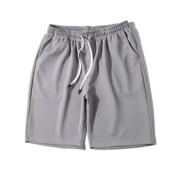 Модные мужские шорты, Короткие брюки, Универсальные Быстросохнущие Шорты длиной до колена на шнурке