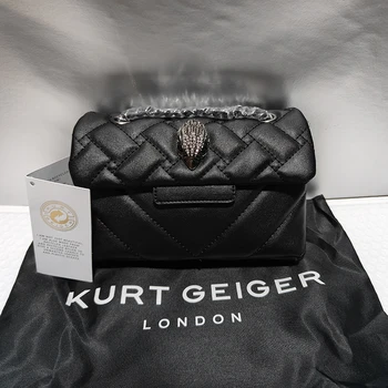 2023 Kurt G, Модная Стеганая женская сумка с металлическим Орлом, Высококачественная Женская сумка через плечо из Искусственной кожи с вышивкой