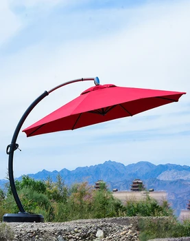 открытый зонт от солнца сад с подсветкой римский зонт открытый солнечный зонт балкон терраса навес от солнца
